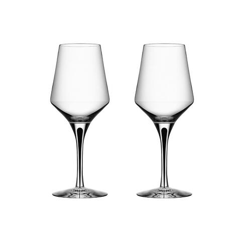 Orrefors Metropol White Wine Glass, Set of 2 - 13.5 Ounces