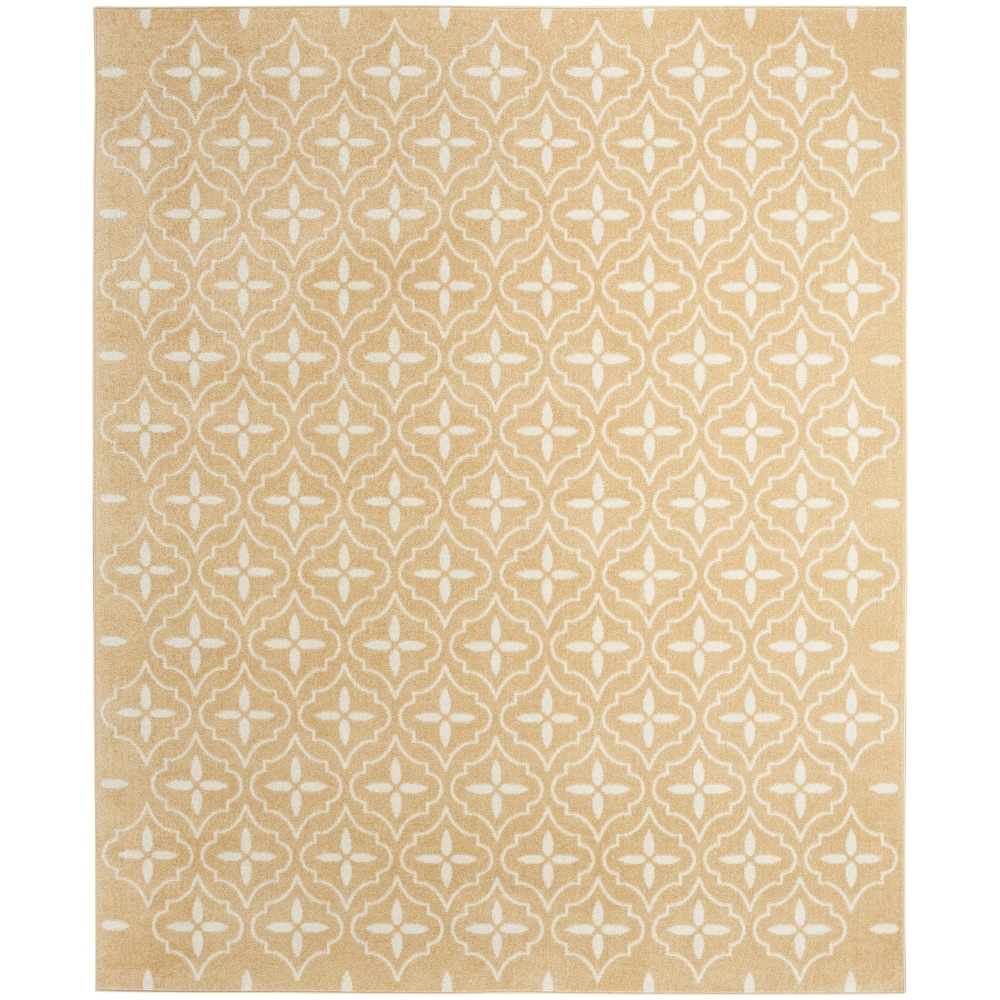 Nourison Sandy Indoor / Outdoor Blue Moroccan Area Rug