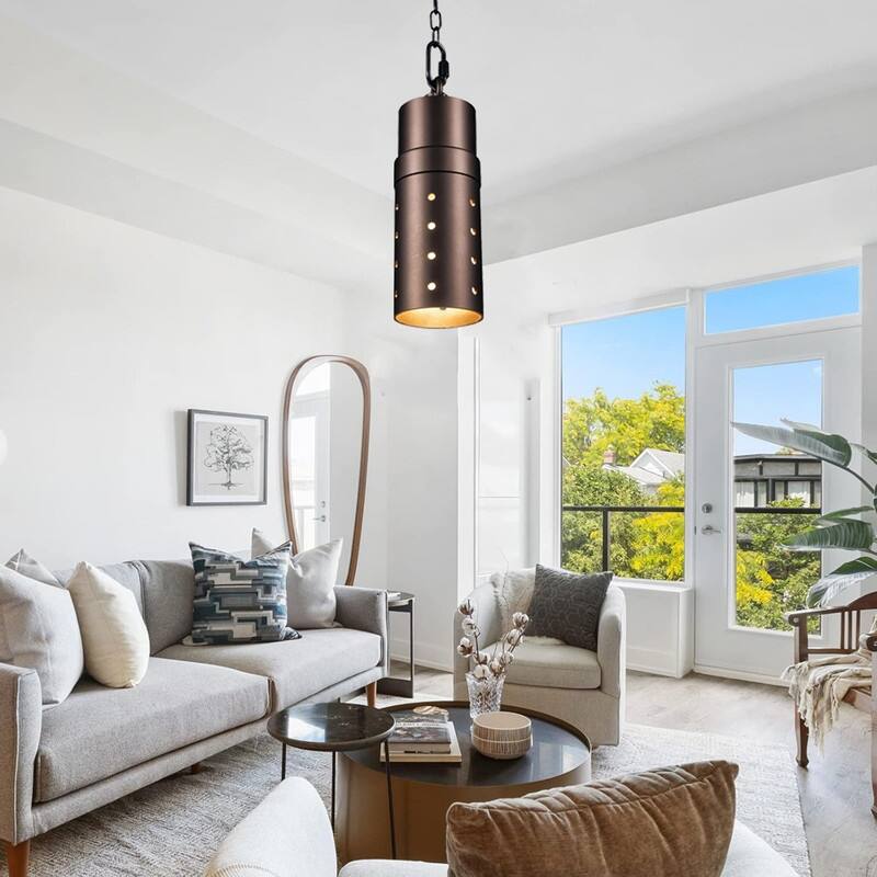 4 Pack hang a lamp bronze pendant lights aluminum, glass chain lamps