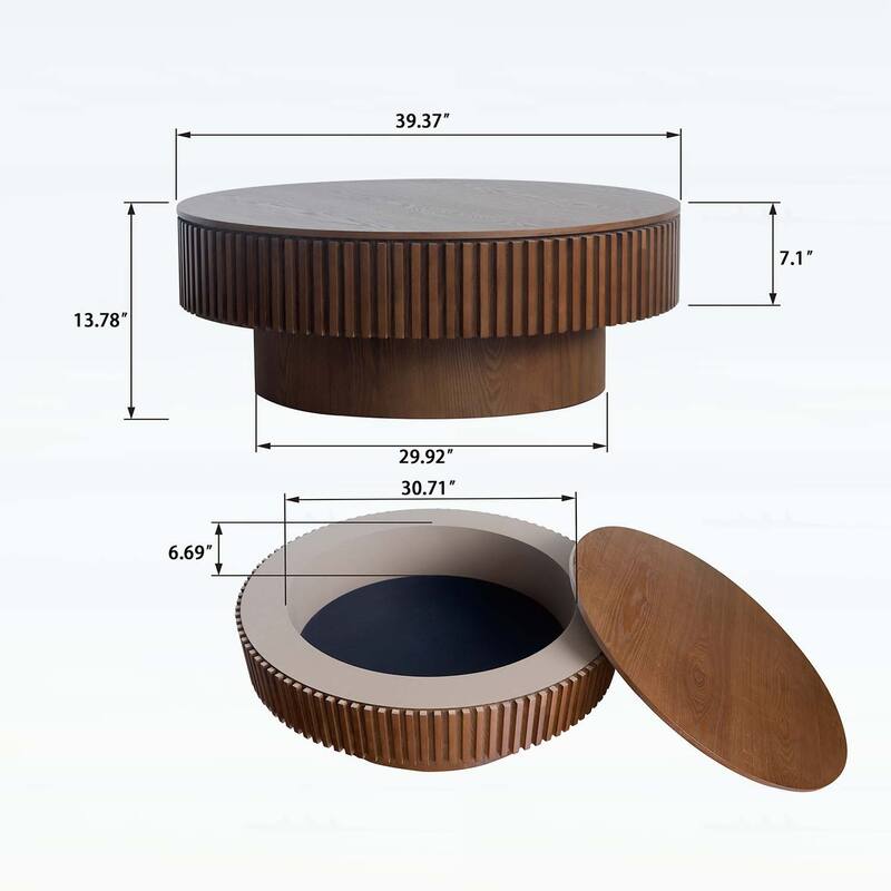 Modern Accent Table with Storage,for Living Room,Bedroom,or Office