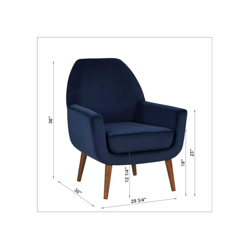 Adrian Mid-Century Velvet Arm Chair by Greyson Living