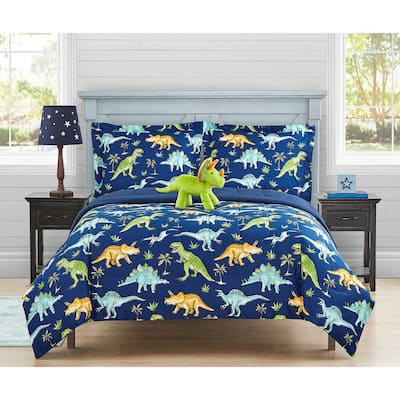 Watercolor Dinosaur Juvi Soft Microfiber Comforter Set