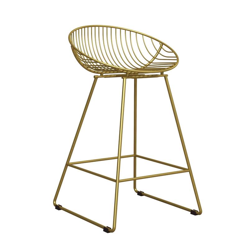 CosmoLiving by Cosmopolitan Ellis 24" Metal Counter Height Bar Stool