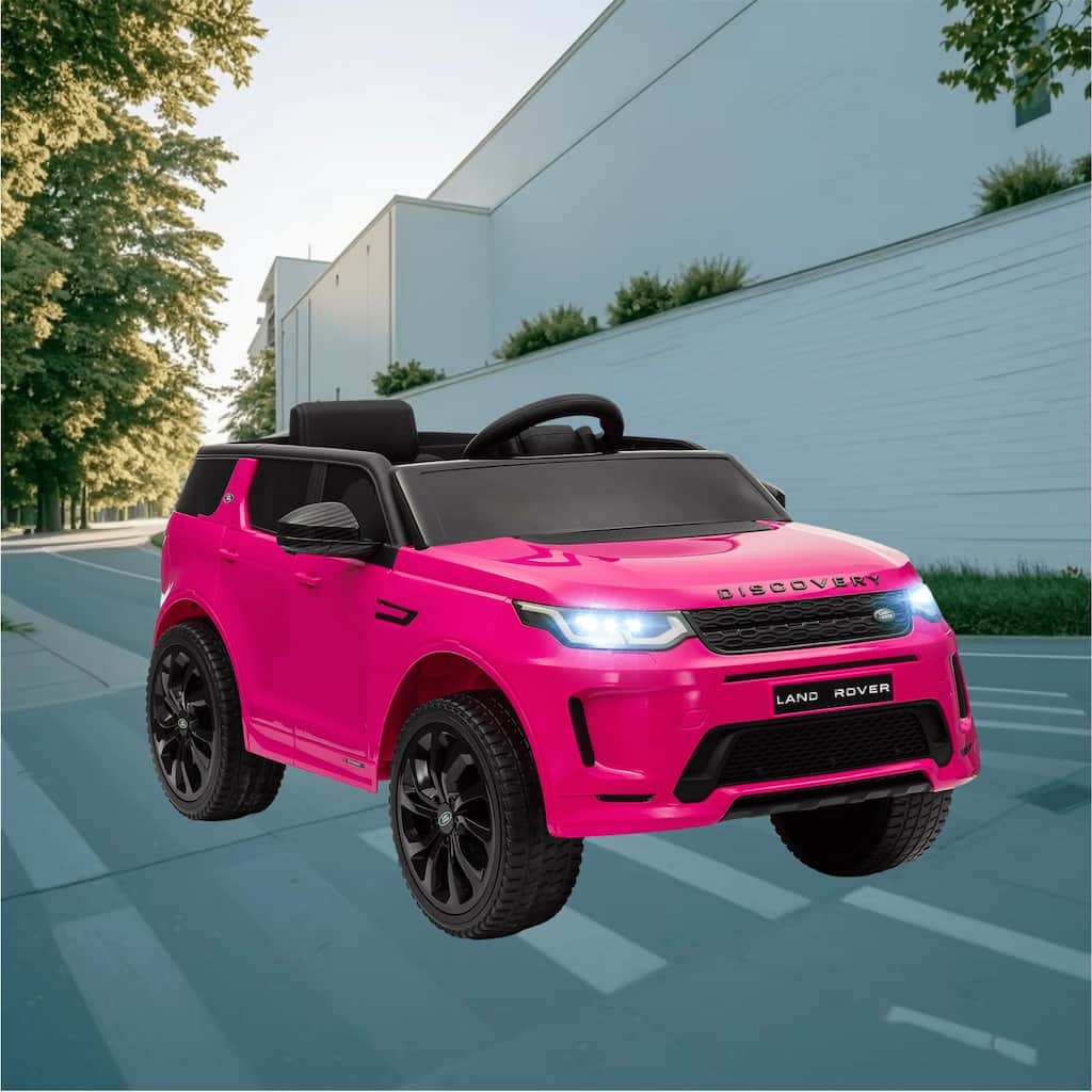 12V Battery Powered Land Rover Discovery Sport Kids Electric Car with Soft Start, Remote Control, Music, Horn, and LED Lights