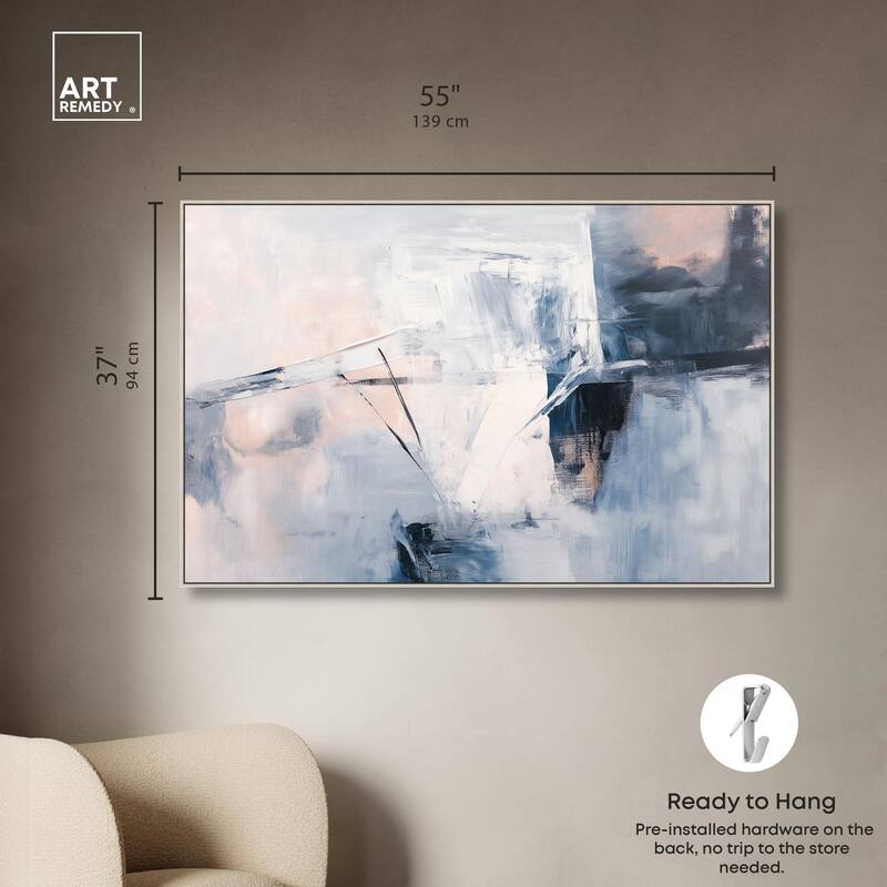 Blue Rapture I Canvas by Art Remedy