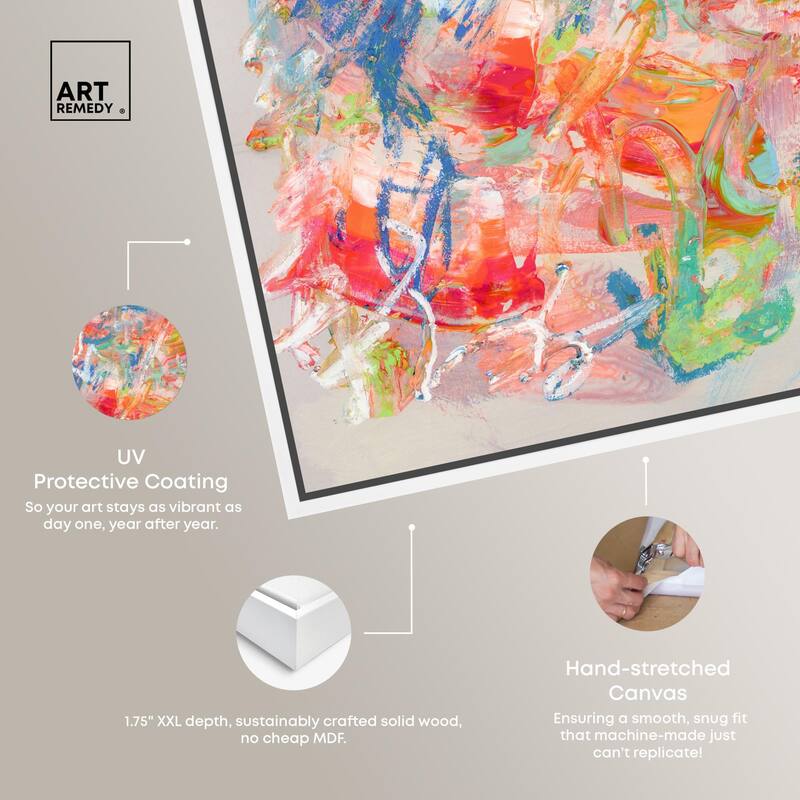 Swirling Hues II Canvas by Art Remedy