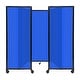 preview thumbnail 130 of 129, Room Divider 360 Folding Portable Partition - Polycarbonate Blue Poly - 6' H x 8'6" W