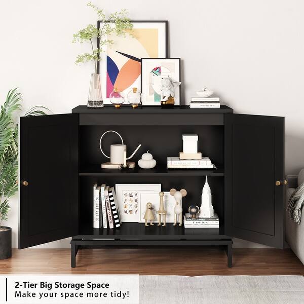 Sliding Door Media Cabinet - Bookcase for Living Rooms, Entryways - Gray Sliding Door Media Cabinet - Bookcase for Living Rooms, Entryways - Gray