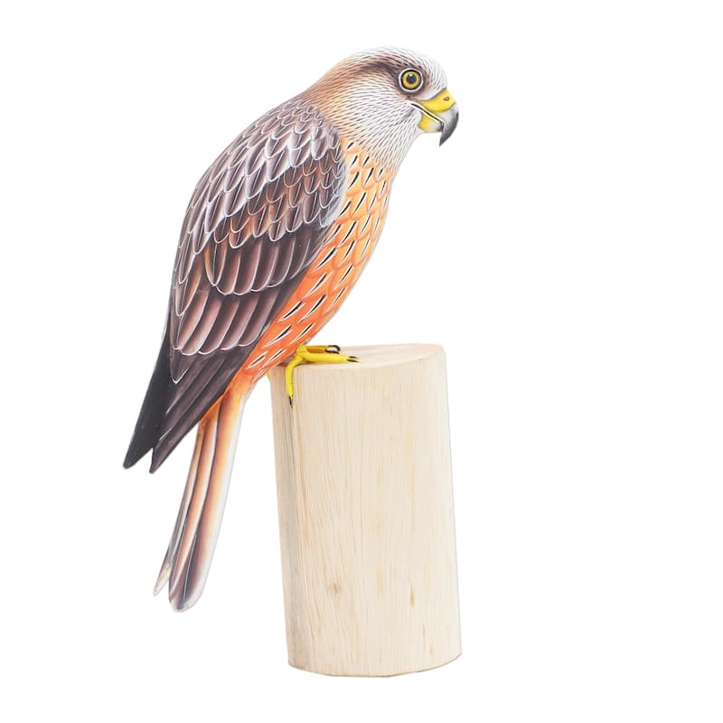 Novica Handmade Eagle Sunrise Wood Sculpture