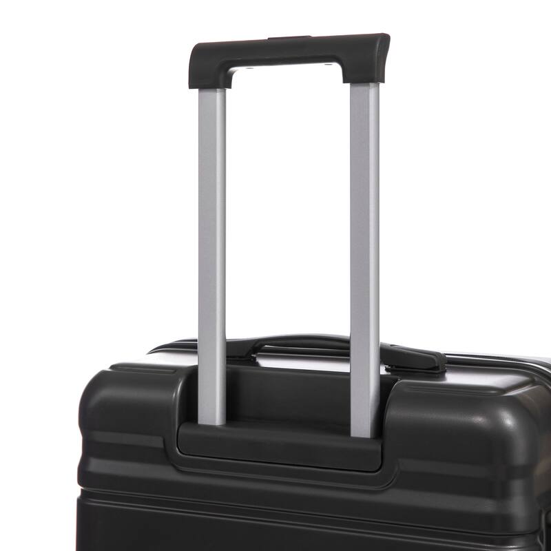 3 pcs/set in ABS Spinner Wheel Luggage, Carry on Suitcase, Matching Color, Combination Lock (Purple)