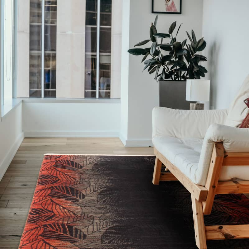 Ankara Black, Copper Kilim 5'4" x 7'11" - 5'4 x 7'11