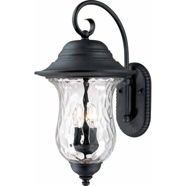 Shop Volume Lighting V8710 Aurora 3 Light 23 5 Height Outdoor Wall Sconce Antique Iron Overstock 13098342