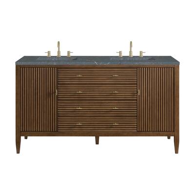 James Martin Vanities 485-V60D-3PBL Myrrin 60" Double Basin Wood