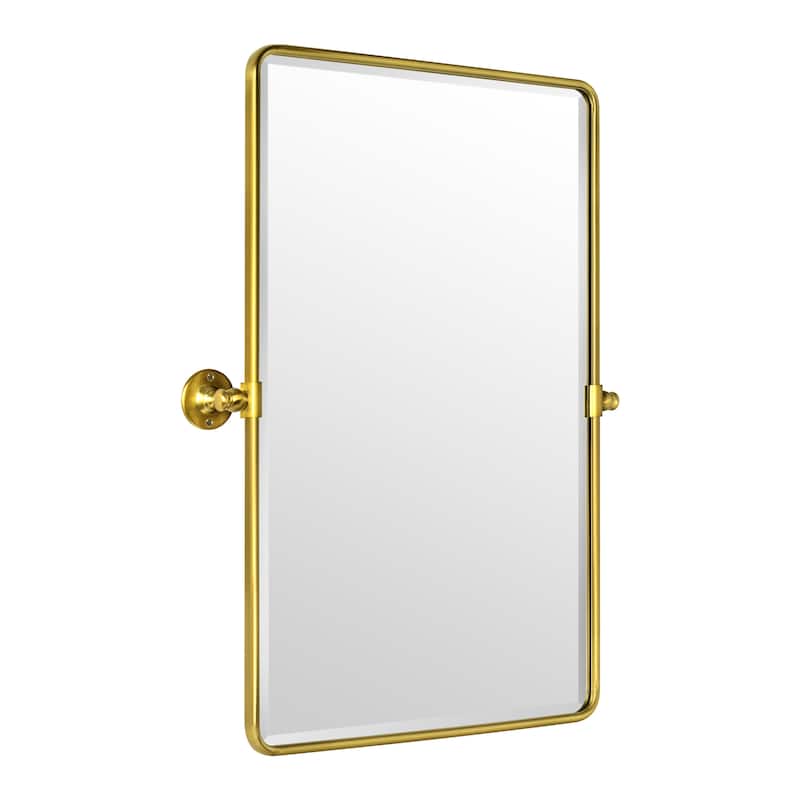 TEHOME Woodvale Rectangle Vertical Metal Wall Mirrors