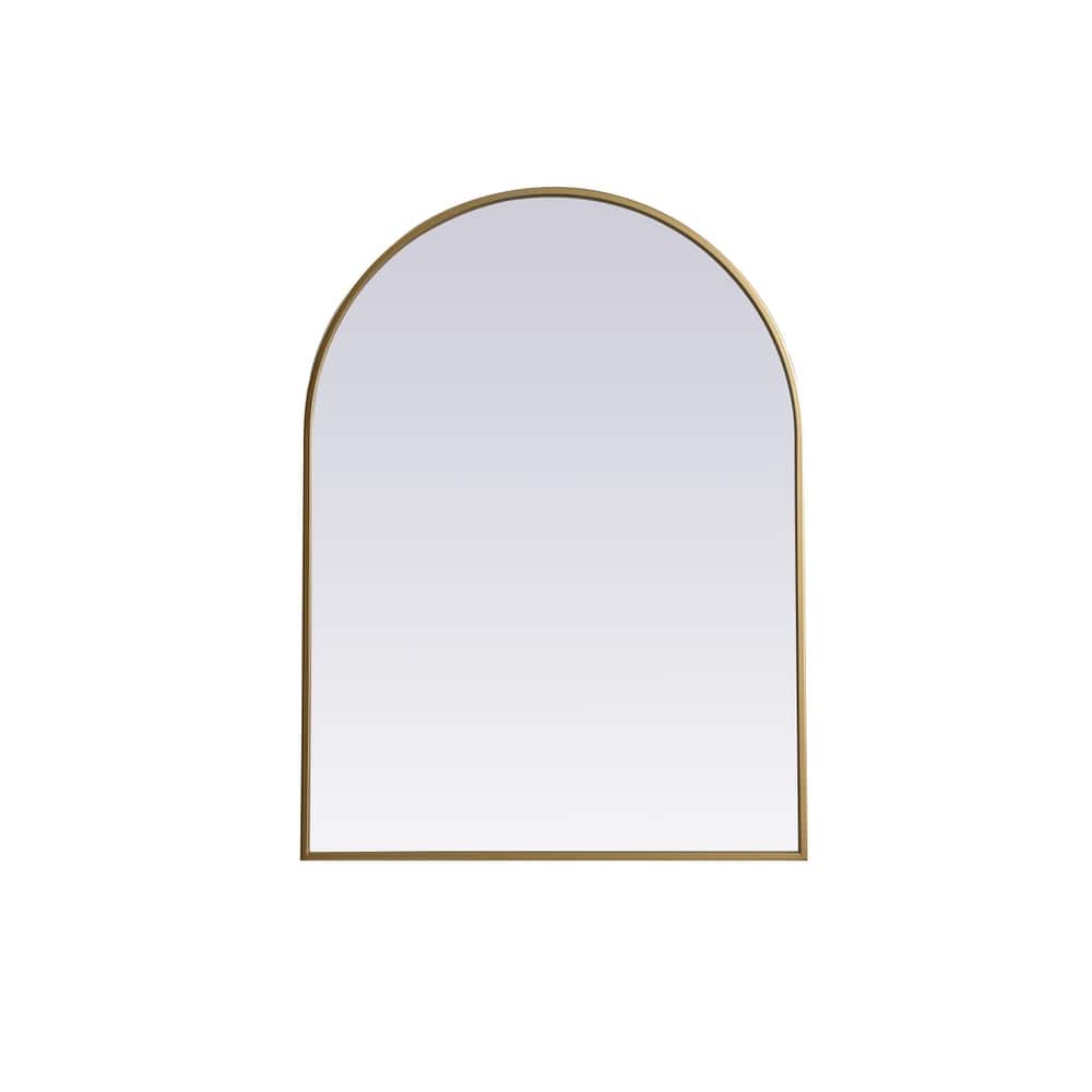 Indigo Home Metal Frame Arch Mirror 27x36 Inch
