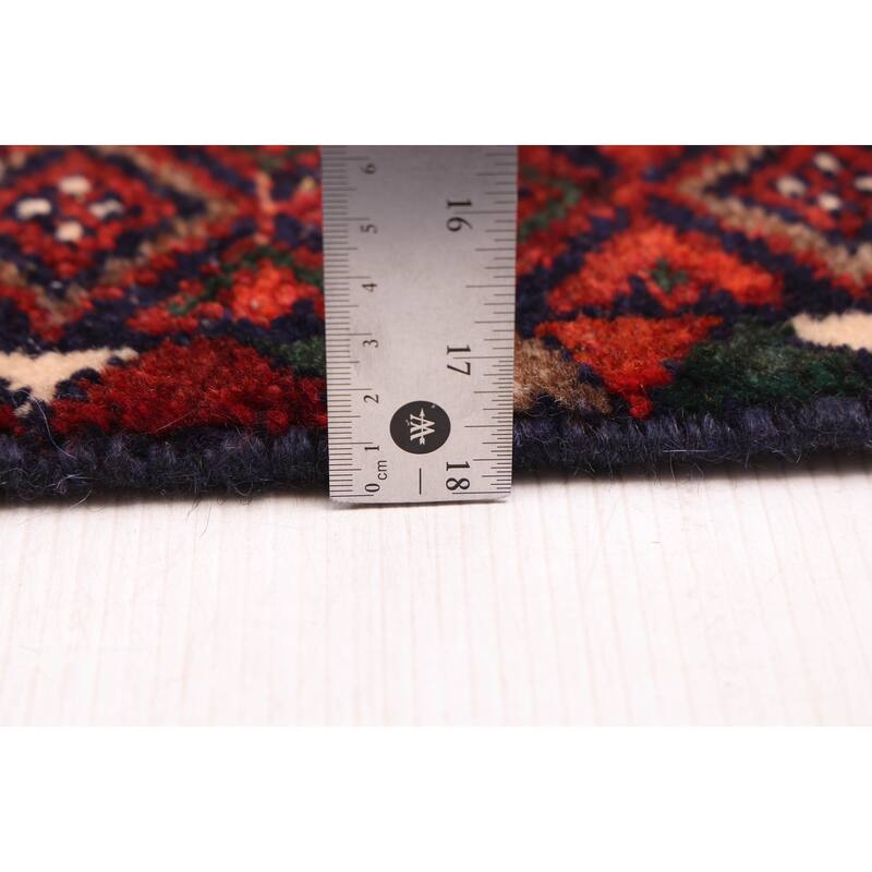 ECARPETGALLERY Hand-knotted Andelz Dark Red Wool Rug - 4'2 x 6'9