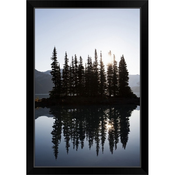 "Garibaldi Lake at Sunset, Garibaldi Provincial Park, British Columbia, Canada" Black Framed Print