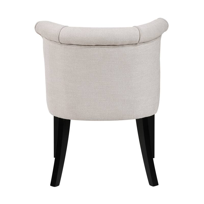 Camden 25" Textured Accent Chair - Espresso Finish Solid Wood Legs