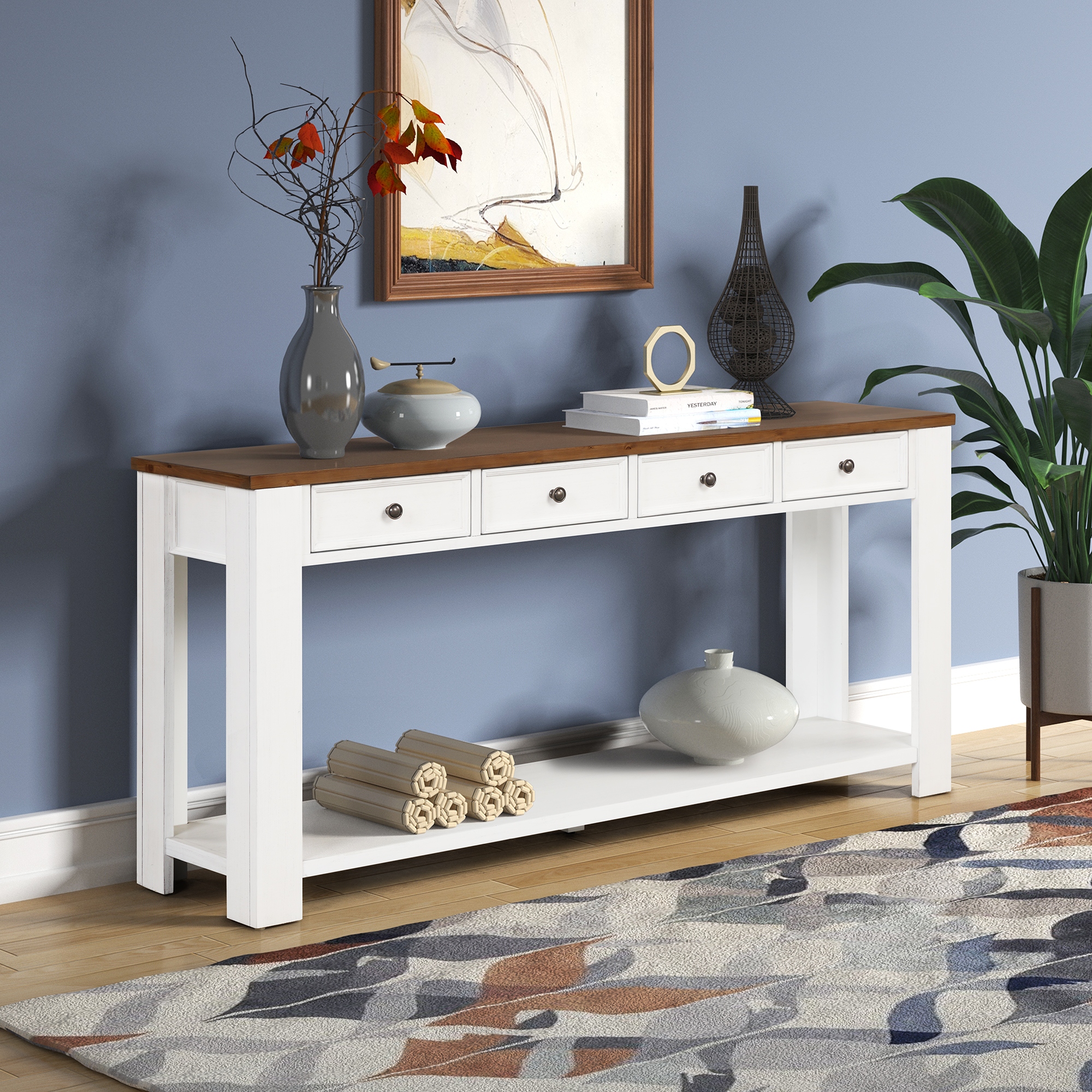 Console table online with 4 drawers