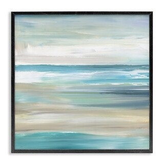 Stupell Abstract Beach Sand Ocean Waves Framed Giclee Art by Nan - Bed ...