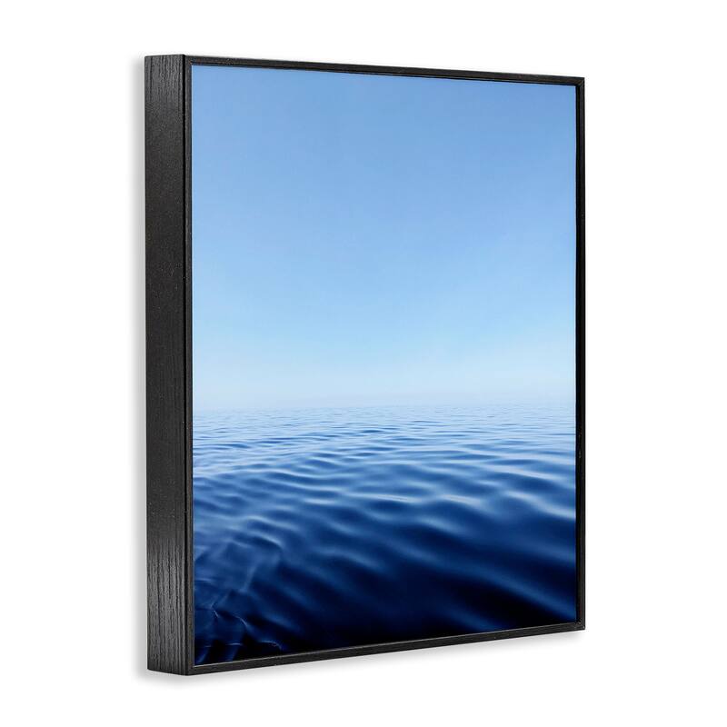 Stupell Cool Blue Ocean Ripples Framed Giclee Art Design By Kali Wilson