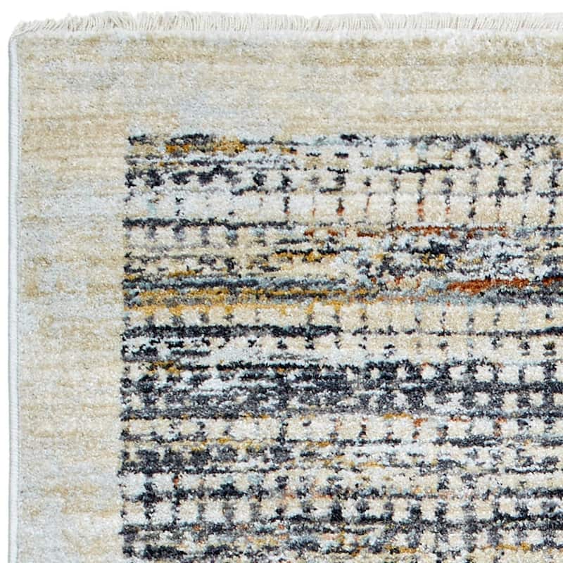 Livabliss Rojin Transitional Distressed Striped Area Rug
