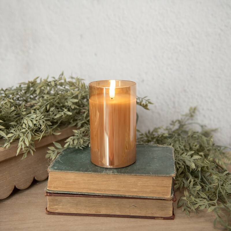 Champagne Glass 3D Flame Candle - 5" X 3"