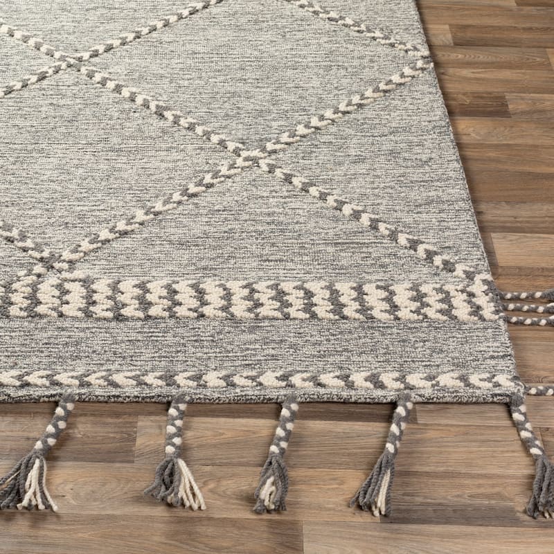 Artistic Weavers Loren Boho Tassel Handmade Wool Area Rug