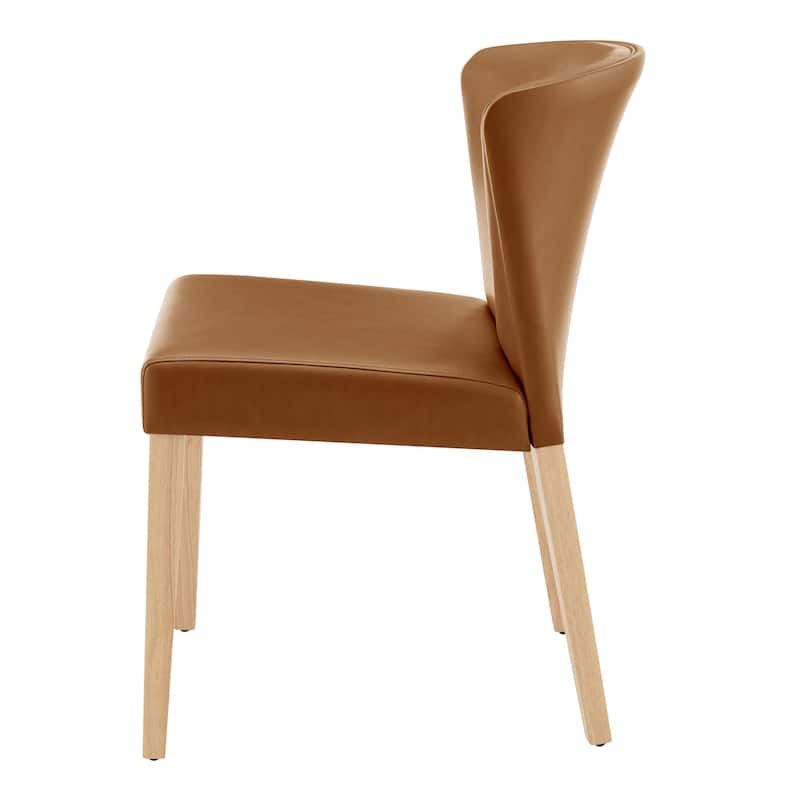 NPD Furniture Albie Faux Leather Dining Side Chair (Set of 2)