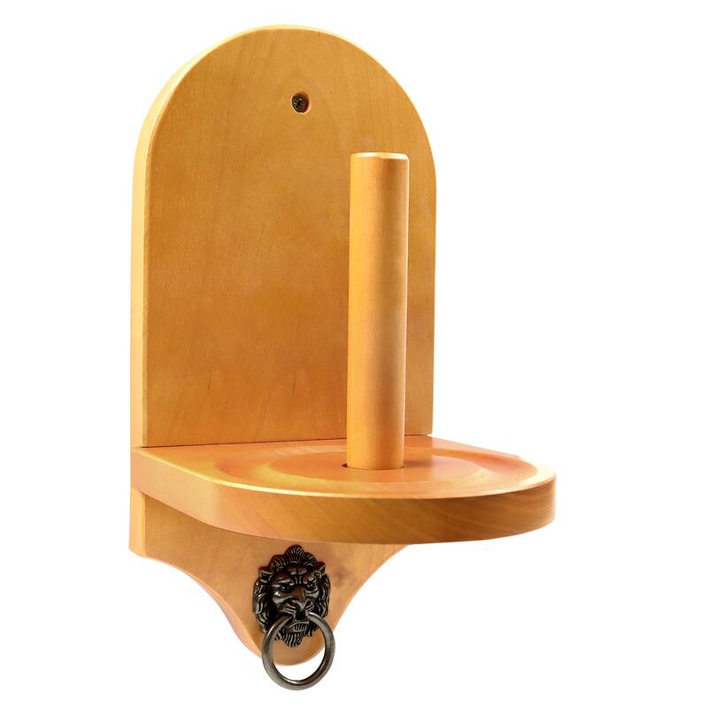 GSE™ Billiard Pool Table Wall Mounted Wood Cone Chalk Holder - Oak