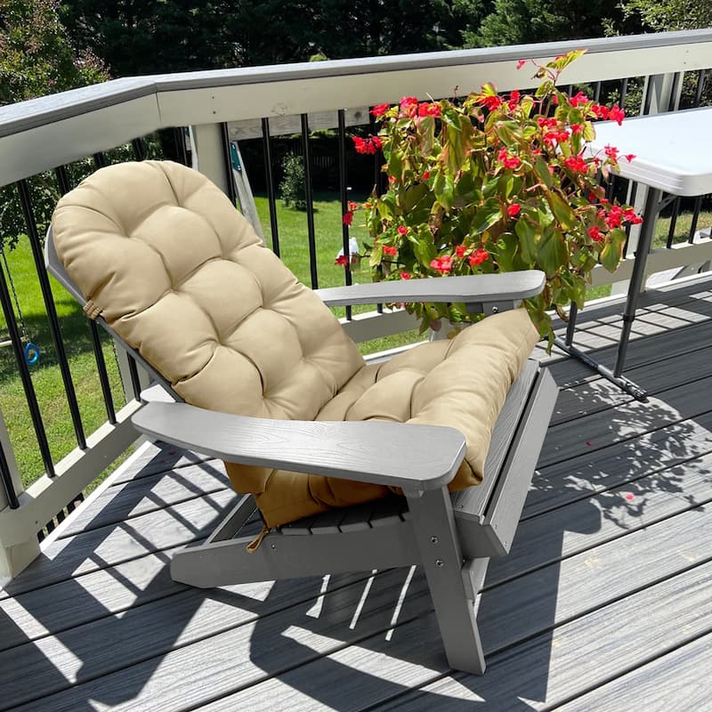 WINSOON 49x20x5 Inch Adirondack Chair Cushion Set of 2, Thickened and High Back Chair Cushion