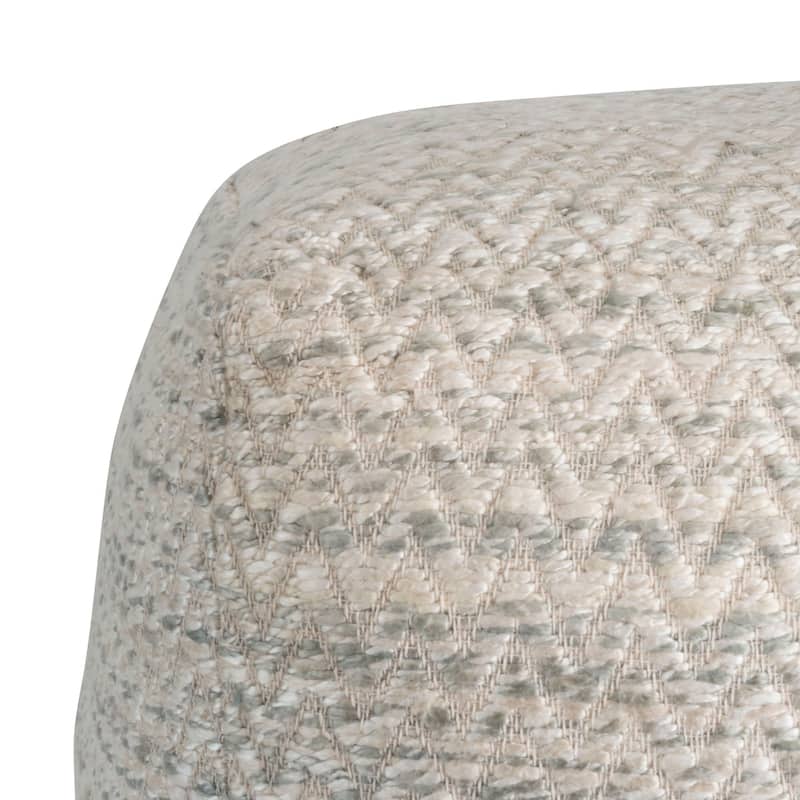 Pasargad Home Galaxy Zig-Zag Pouf Ottoman