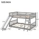 preview thumbnail 7 of 22, Twin over Twin Bunk Bed with Convertible Slide and Reversible Ladder, Low Bunk Design