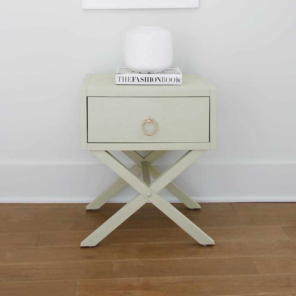 Liberty FurnitureEast End 1 Drawer Accent Table Green Mist - Width19" x Depth16" x Height 22"