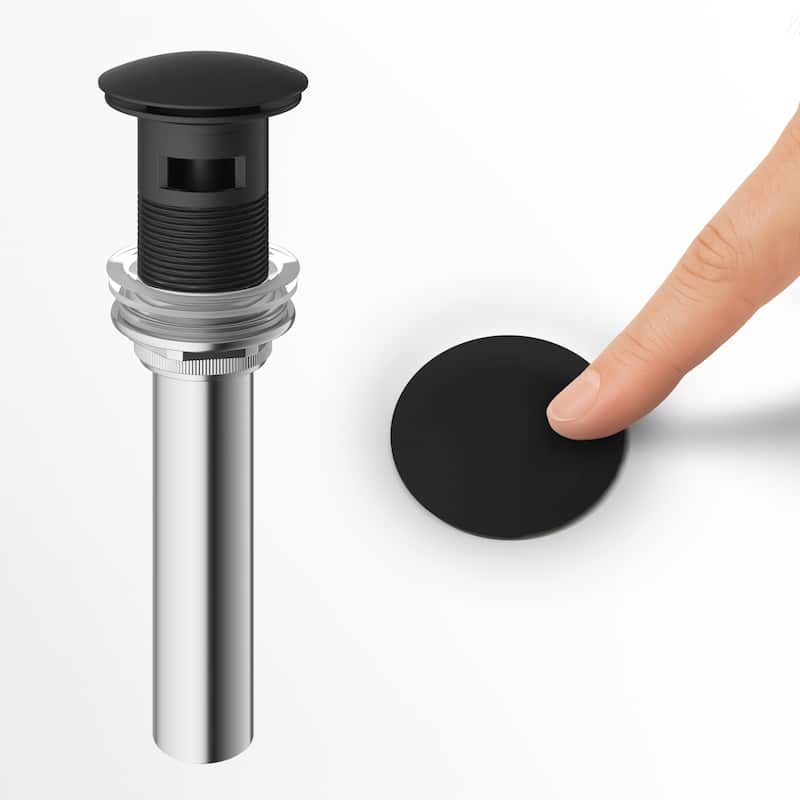 VIGO 1.75" W Bathroom Sink Pop-Up Drain in Matte Black