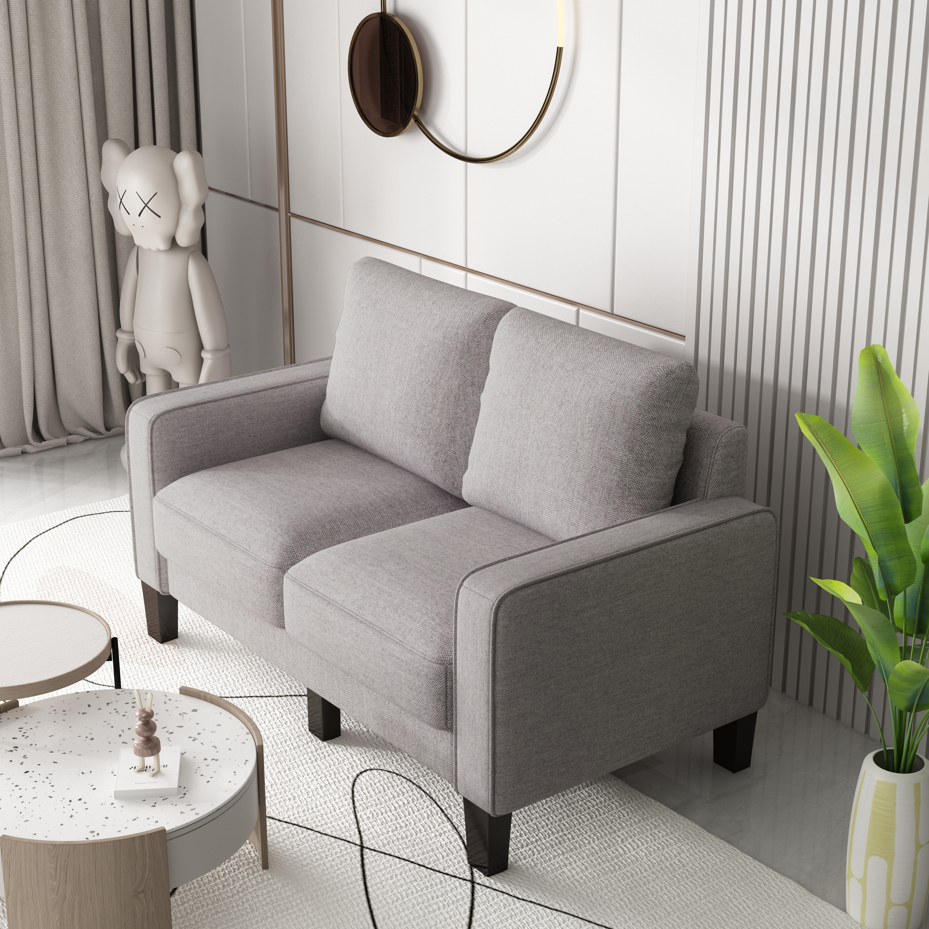 2 seater 2025 sofa light grey
