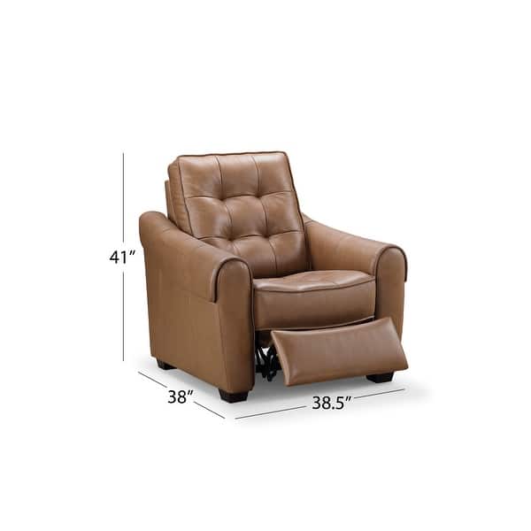 Abbyson Elliot Camel Leather Power Recliner Bed Bath & Beyond 35981687