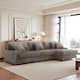118.4"W Plush Modular Sectional Sofa with Pillows