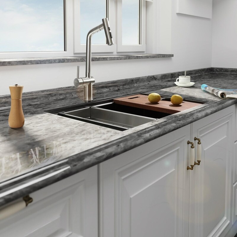 30 in Undermount 16 Gauge Kitchen Sink R10 Radius Stainless Steel Handmade Kitchen Sink Single Bowl - 30 x 19 x 10 in
