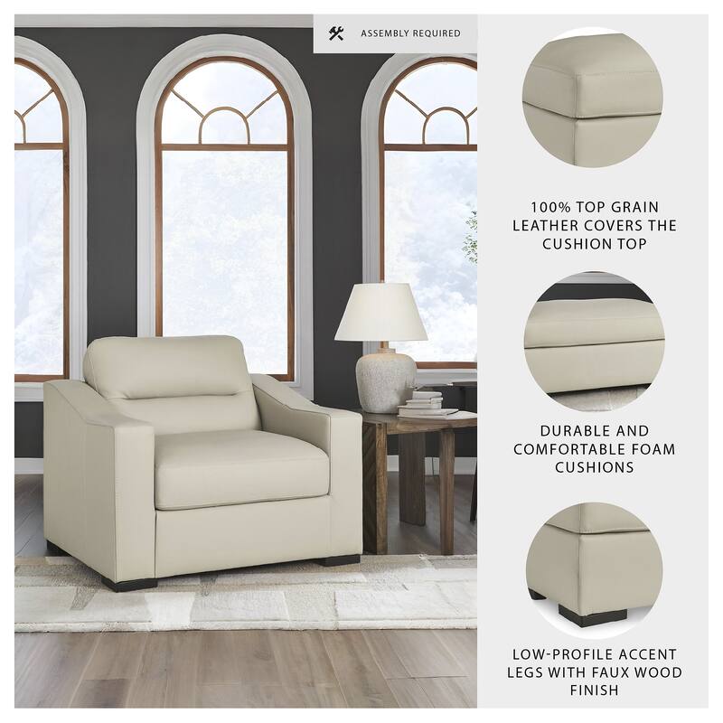 Signature Design by Ashley Treasure Trove Beige Oversized Chair - 48" W x 40" D x 40" H