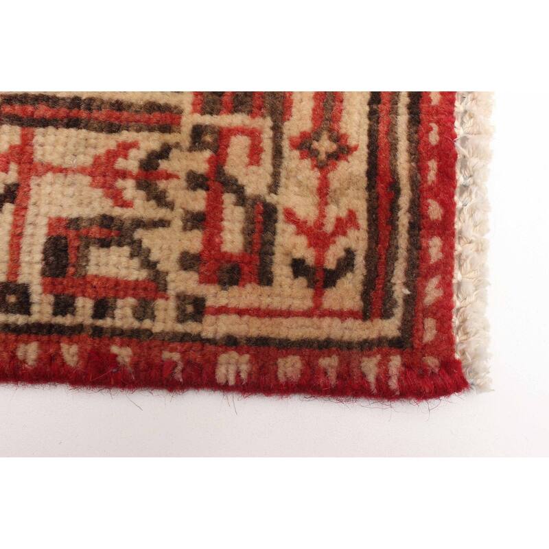 ECARPETGALLERY Hand-knotted Andelz Red Wool Rug - 3'11 x 6'8