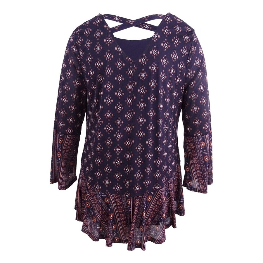 Shop Style Co Women S Printed Long Sleeves Pullover Top Santa