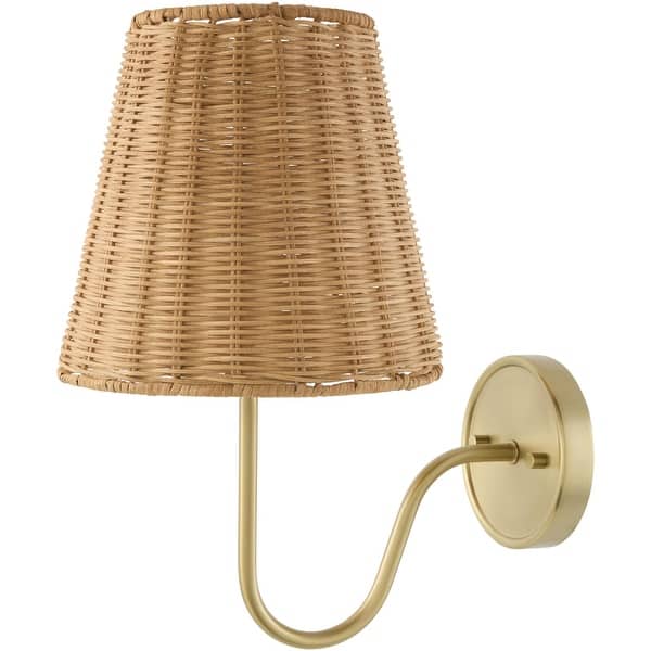 slide 2 of 8, Livabliss Movita Cottage Wall Sconce Brass