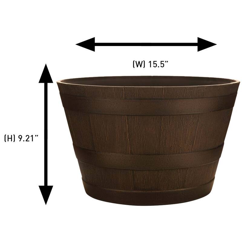 Southern Patio Whiskey Barrel Planter