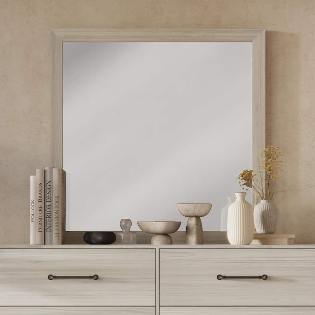 Wallace Dresser Mirror - Light Grey