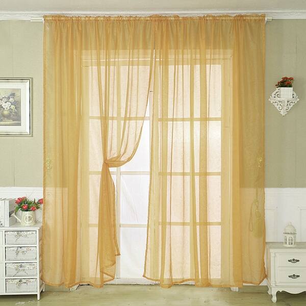Shop Voile Door Window Curtain Drape Panel Sheer Scarf Valances