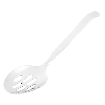 Kitchen Restaurant Stainless Steel Utensil Slotted Ladle Spoon - 11" x 2.5"(L*W)