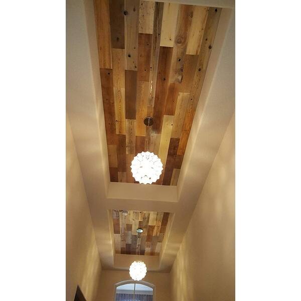 Shop Timberchic Reclaimed Wooden Wall Planks Peel And Stick