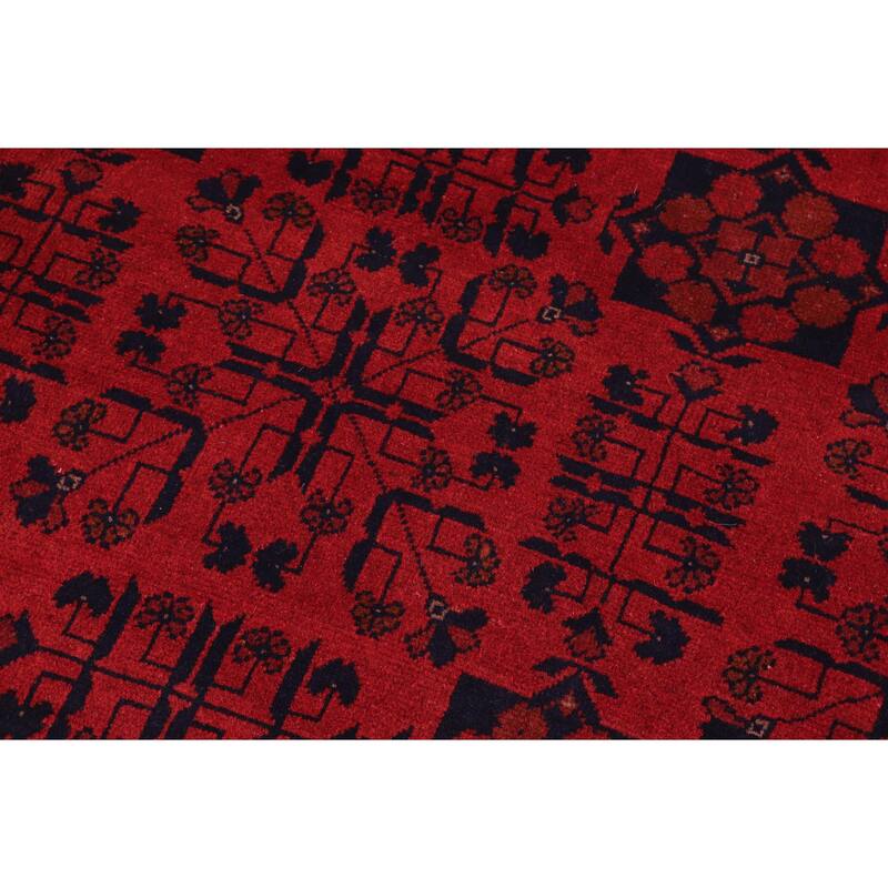 Southwestern Biljik Khal Mohammadi Elaina Red/Black Rug - 8'4'' x 11'1''