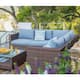 COSIEST Wicker Outdoor Sectional Set with Coffee Table and Cover